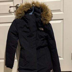 The North Face Black Parka with Fur Hood